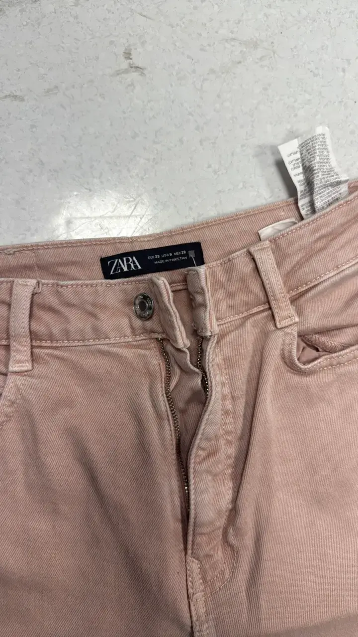 Pantalones Zara color rosa claro 38 - 3