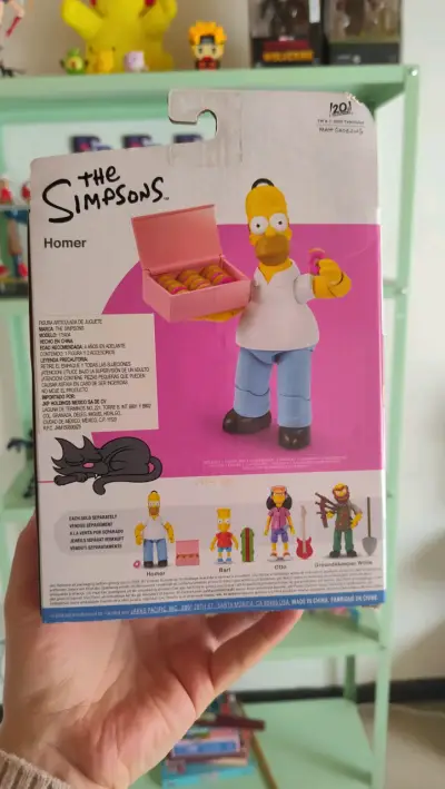 Figura de acción Homer Simpson con caja de donas - miniatura 2