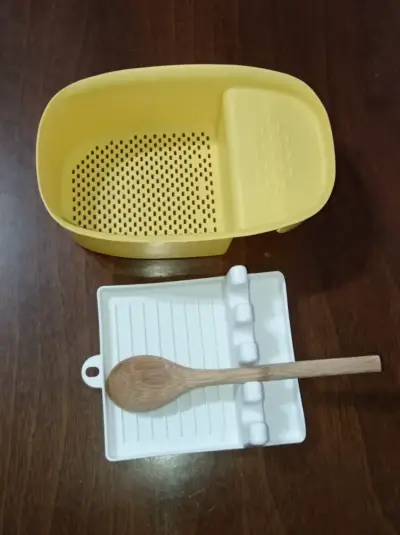 Organizador de utensilios de cocina amarillo - miniatura 3