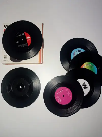 Posavasos de vinilo estilo retro - miniatura 2