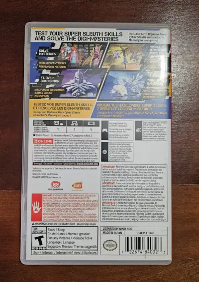 Juego Nintendo Switch Digimon Story Cyber Sleuth - miniatura 2