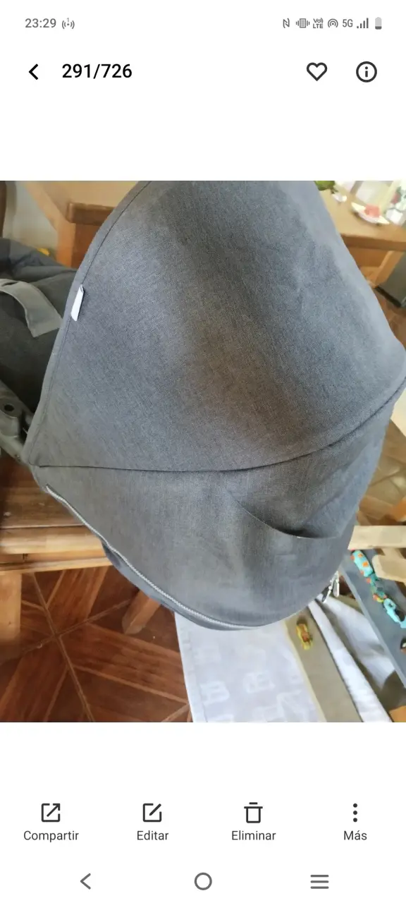 Coche de bebé épic 5g gris con asiento ajustable - 2