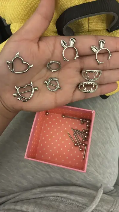 Set de Piercings de Acero Inoxidable Diseños Vario - miniatura 1