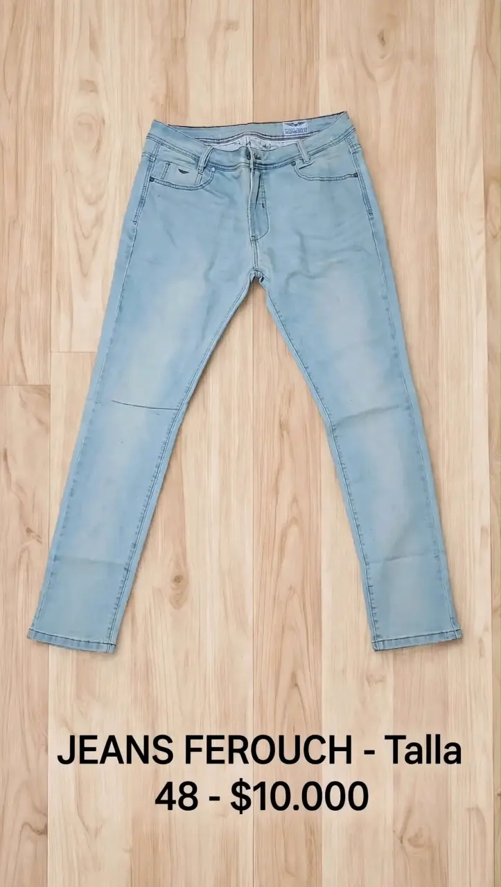 Jeans Ferouch Talla 48 Azul Claro