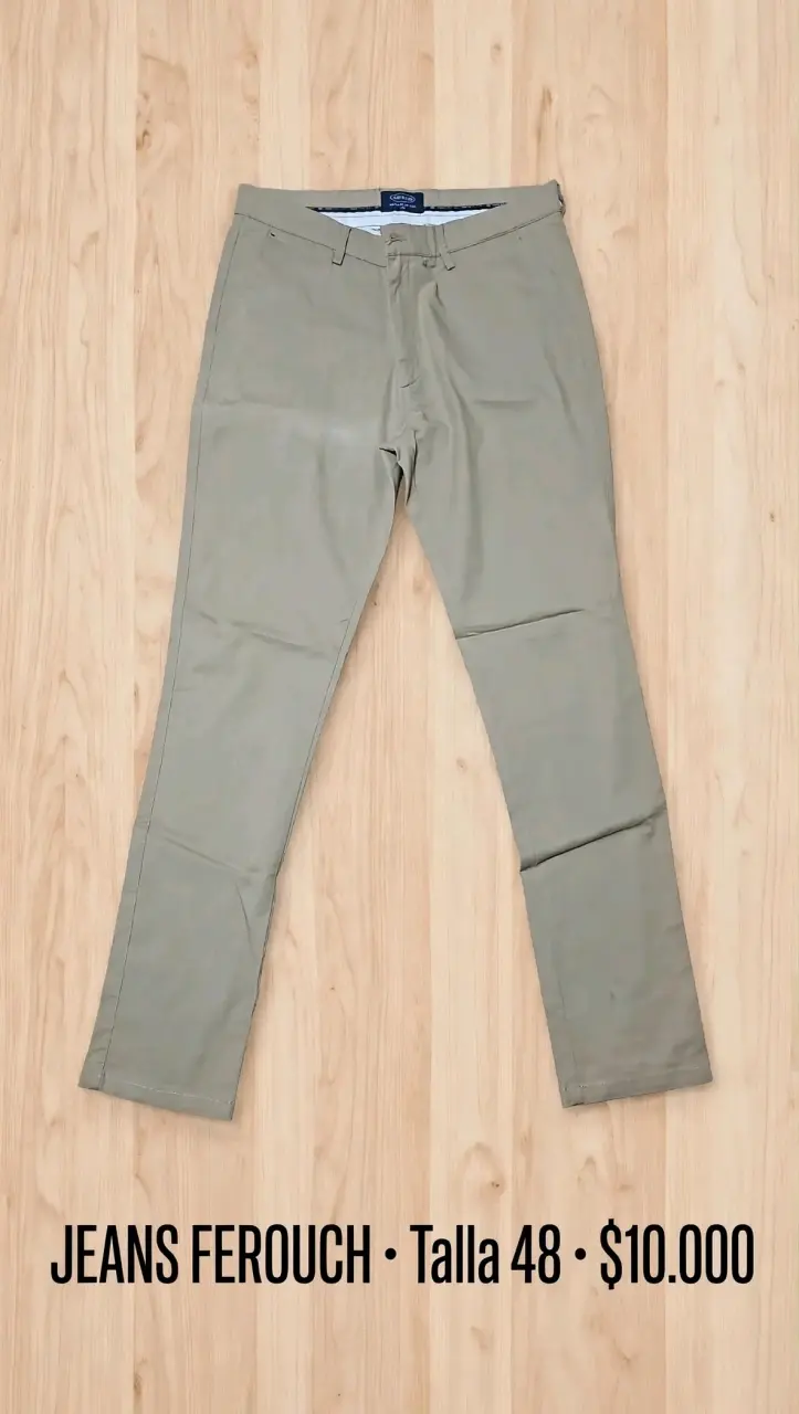 Pantalones Ferouch Talla 48 Beige