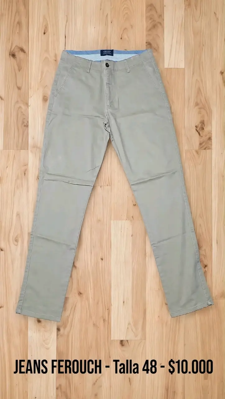 Pantalones Ferouch Talla 48 Beige