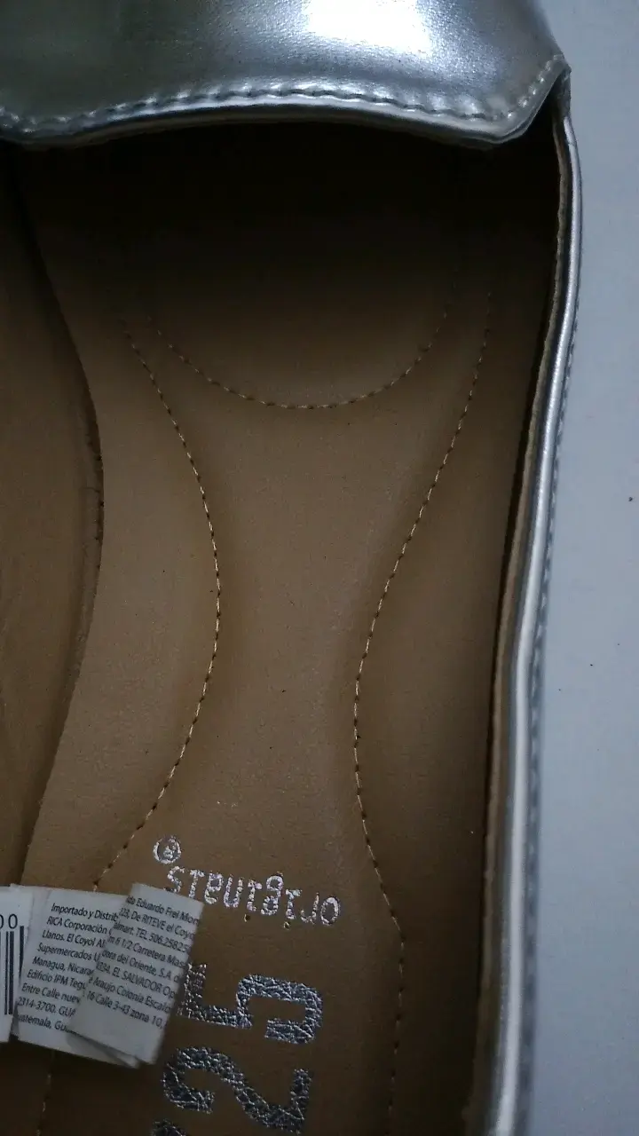 Zapatos planos plateados para mujer talla 37 - 4