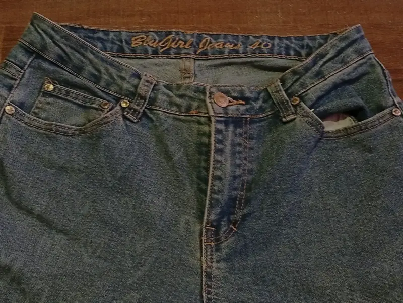 Jeans azul mujer