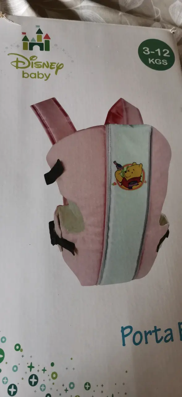 Portabebé Disney Baby rosa con diseño de Winnie the Pooh - 2