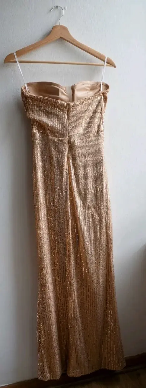 Vestido de fiesta dorado - 6