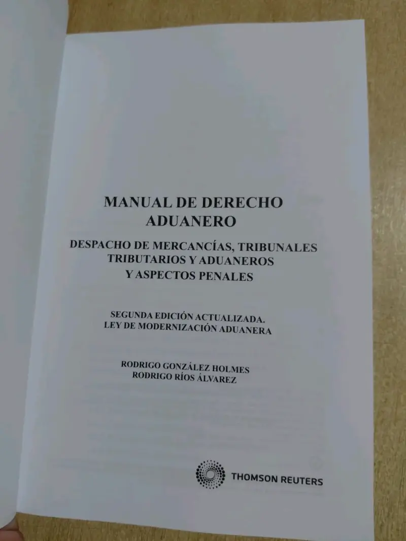 Manual de Derecho Aduanero Thomson Reuters - 5
