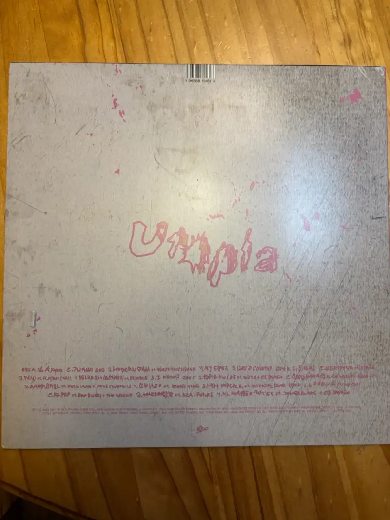 Vinilo azul Travis Scott Utopia edición especial - 3