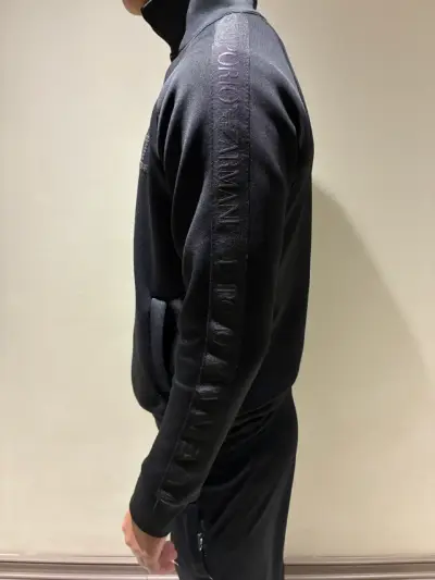Poleron negro EA7 Emporio Armani para hombre - miniatura 3