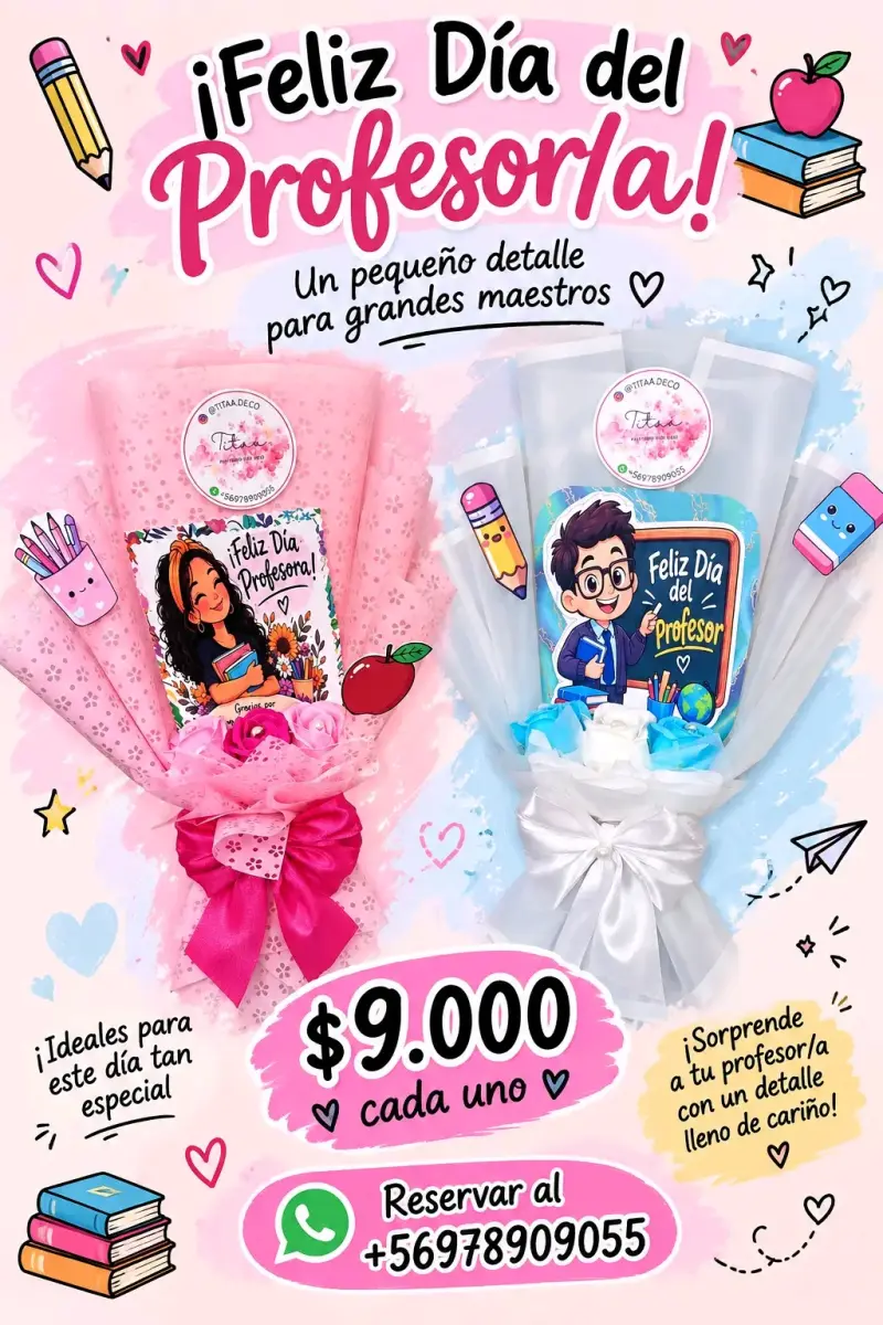 Ramos de flores para el Día del Profesor
