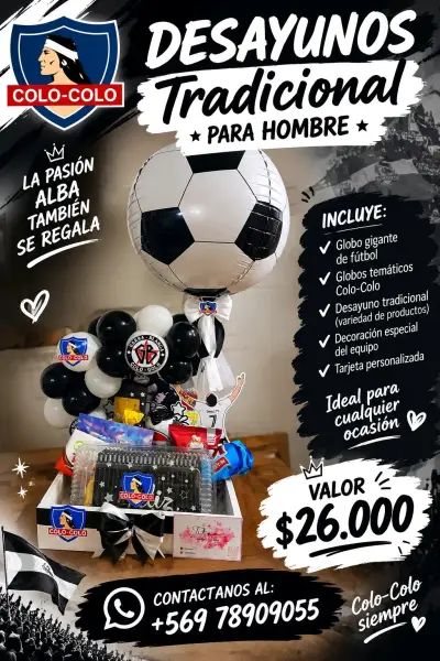 Desayuno temático Colo-Colo para hombre - miniatura 1