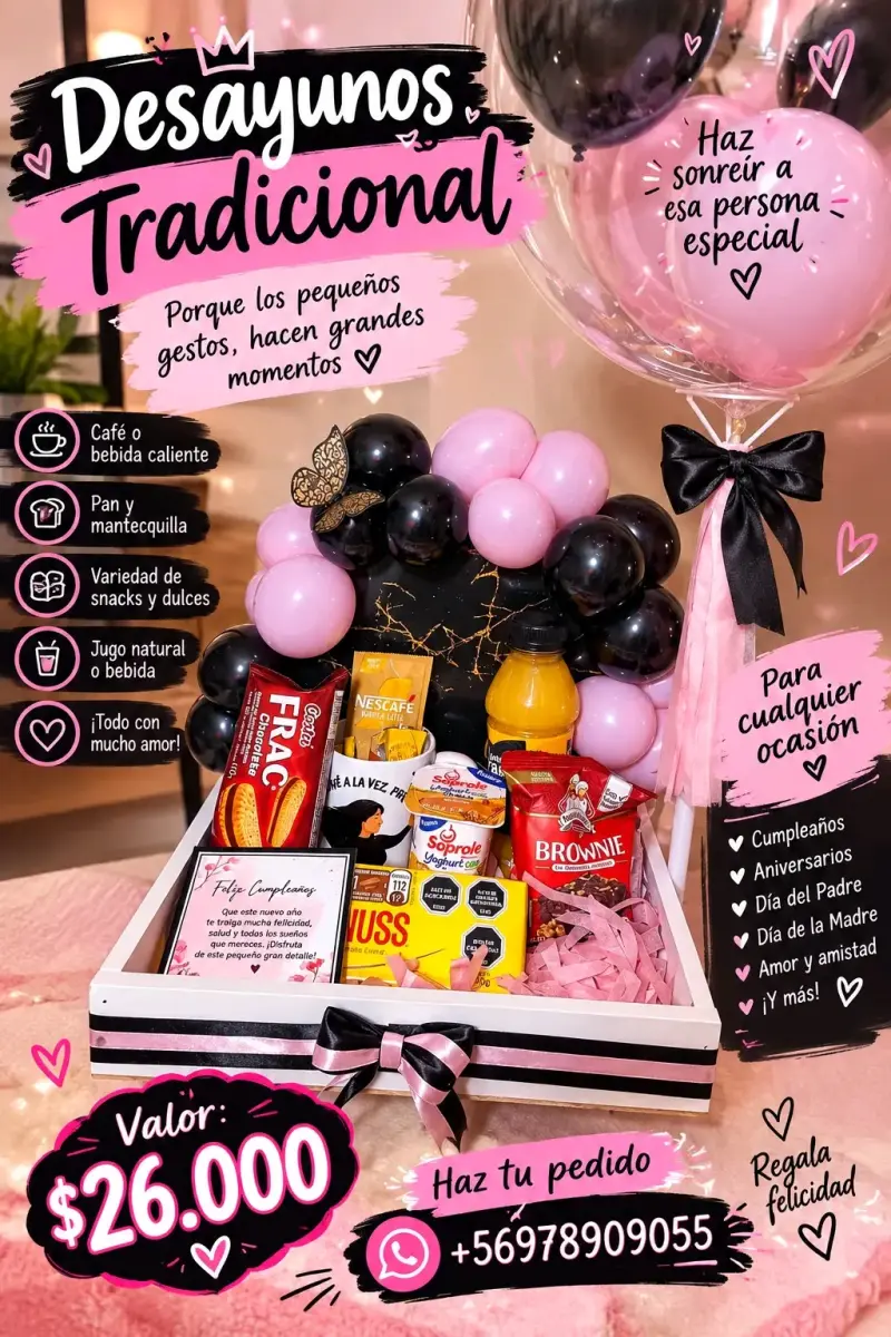 Desayuno tradicional para mujer