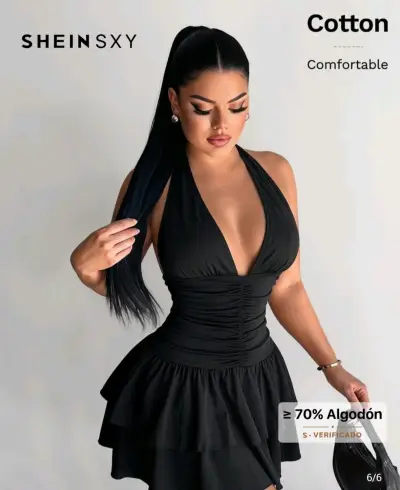 Vestido negro Shein L-XL - miniatura 2