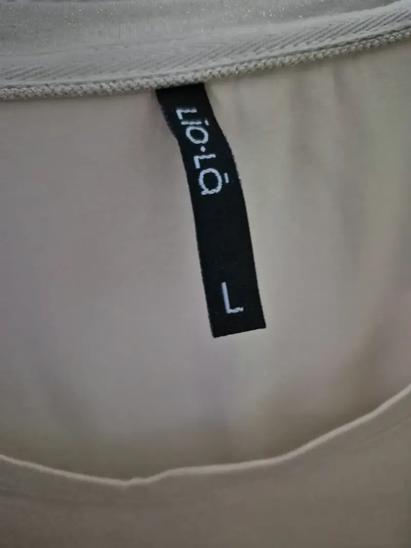 Polera dorada brillante para mujer talla L - 5