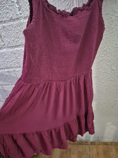 Vestido corto morado - miniatura 2