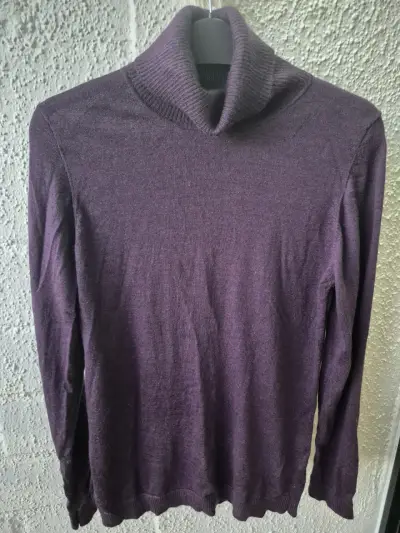 Suéter Morado Cuello Alto Jones New York Talla L - miniatura 1