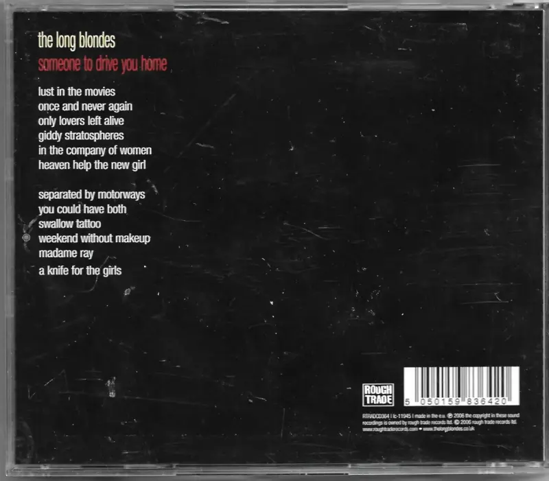 The Long Blondes ‎– Someone To Drive You Home (CD) - 2