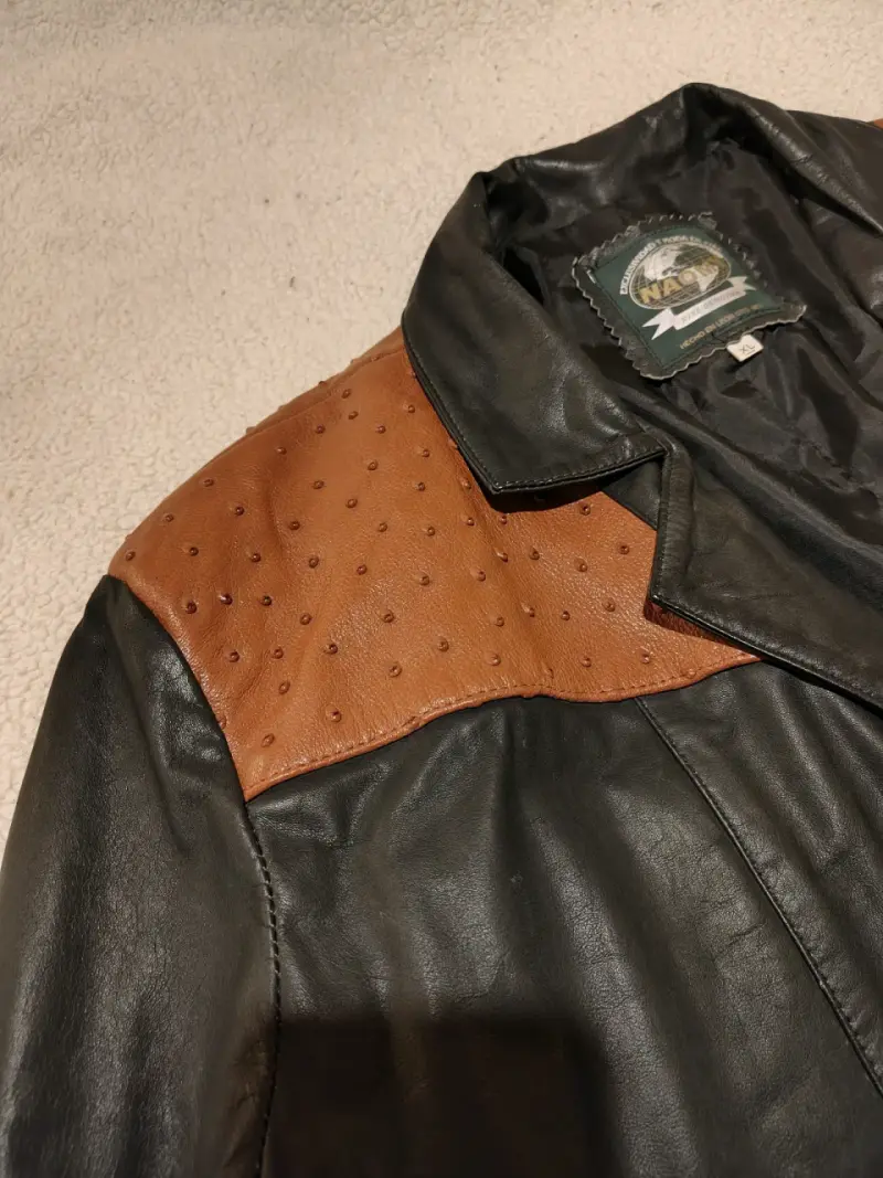 Blazer de cuero estilo Western Vintage - 5