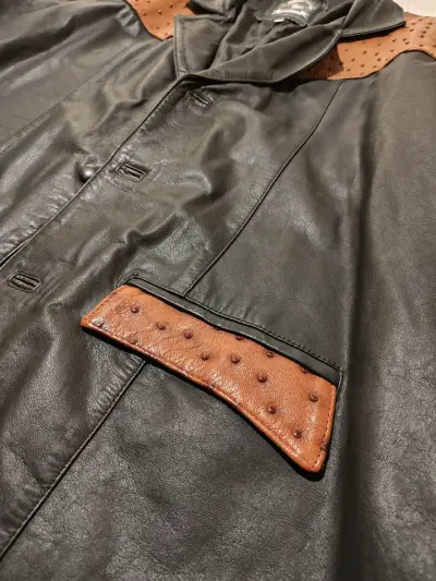 Blazer de cuero estilo Western Vintage - miniatura 6