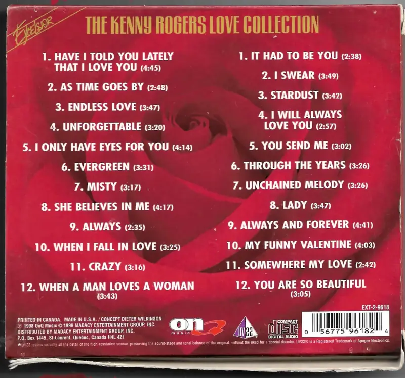 Kenny Rogers – The Kenny Rogers Love (CD) - 2