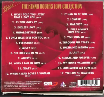 Kenny Rogers ‎– The Kenny Rogers Love (CD) - miniatura 2