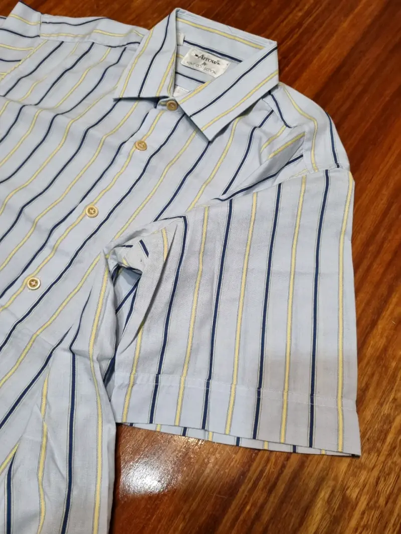 Camisa de rayas para hombre Arrow Kent Collection - 4