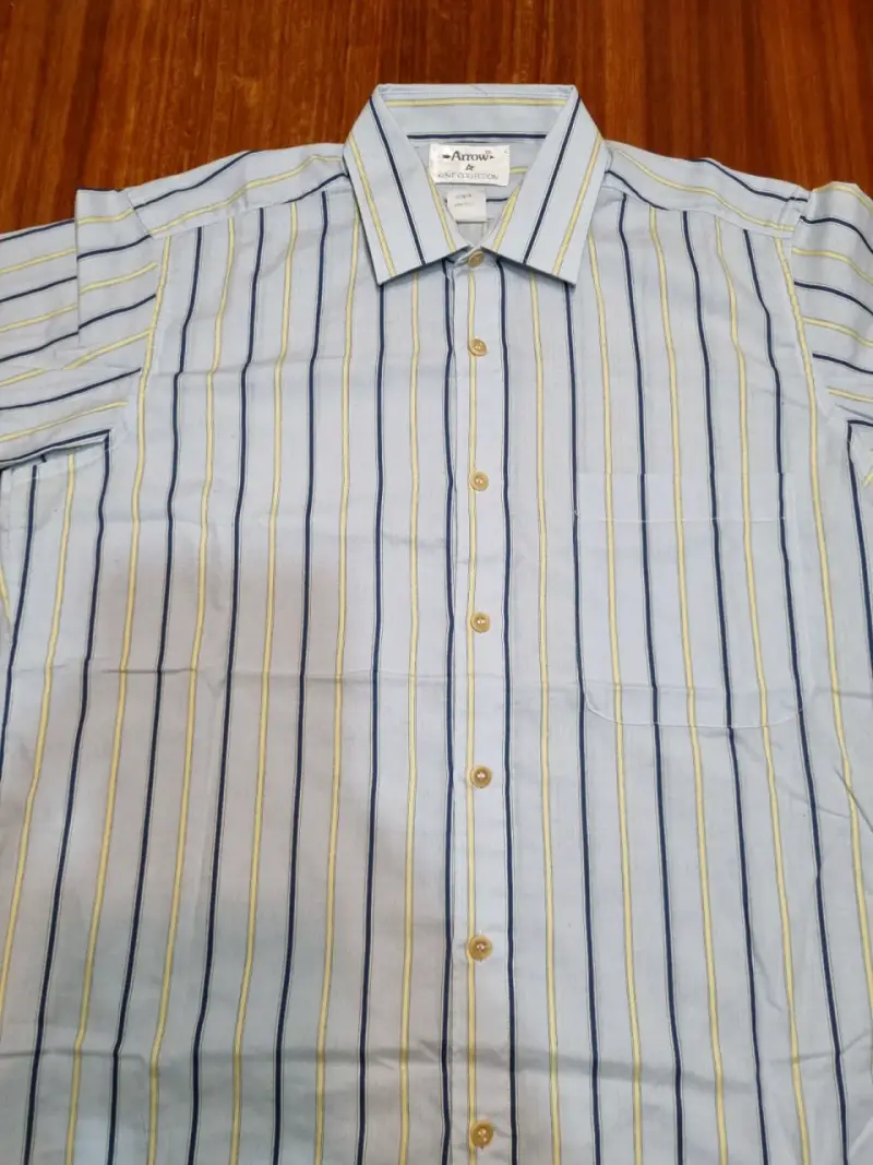 Camisa de rayas para hombre Arrow Kent Collection - 5