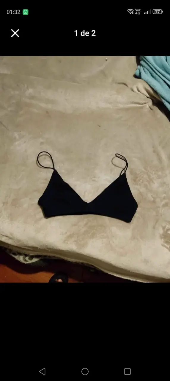 Marca ZARA Conjunto de bralettes negros y blancos