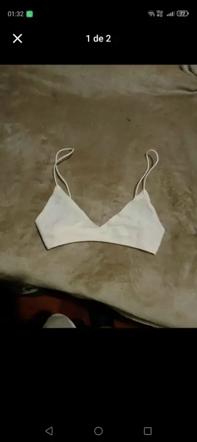 Marca ZARA Conjunto de bralettes negros y blancos - miniatura 2