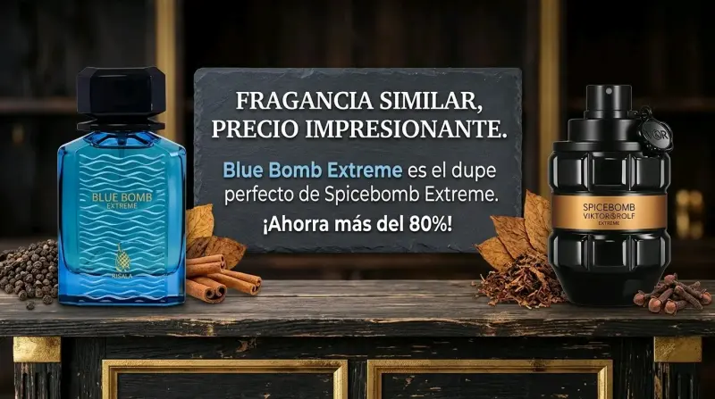 Perfume Blue Bomb Extreme similar a Spicebomb