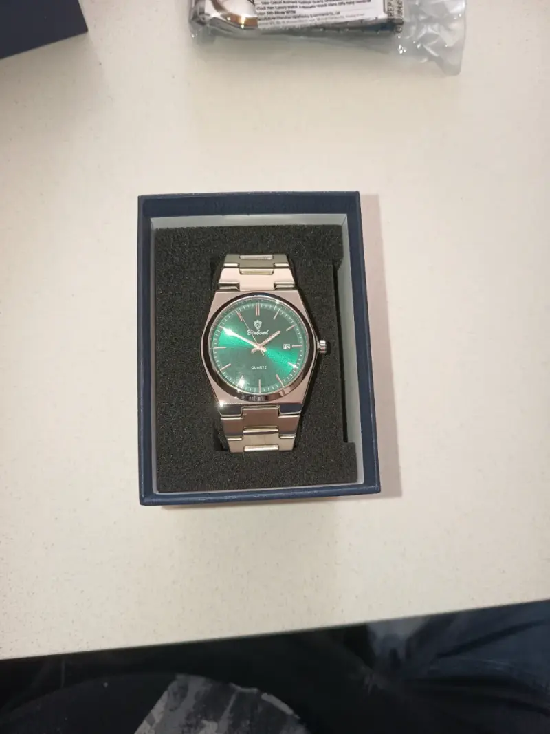 Reloj Binbond de cuarzo con esfera verde - 2