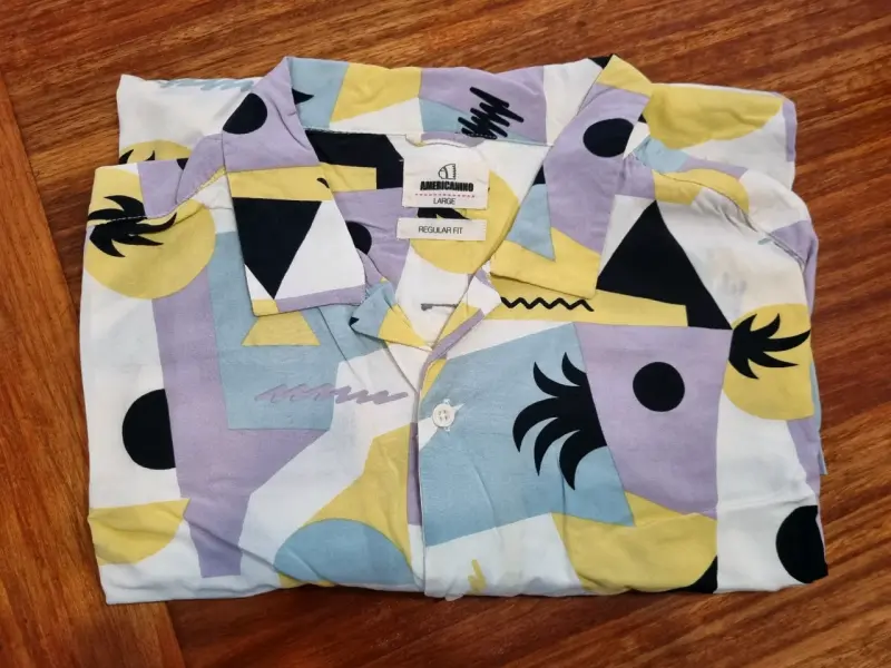 Camisa estampada geométrica Americanino talla L - 2