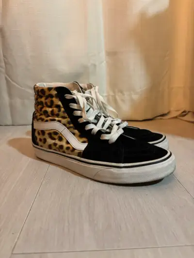 Zapatillas  Vans mujer de Leopardo y Negro - miniatura 1