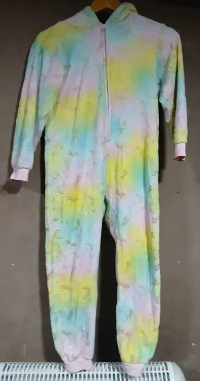 Pijama  unicornio multicolor talla 10/12  años - miniatura 1