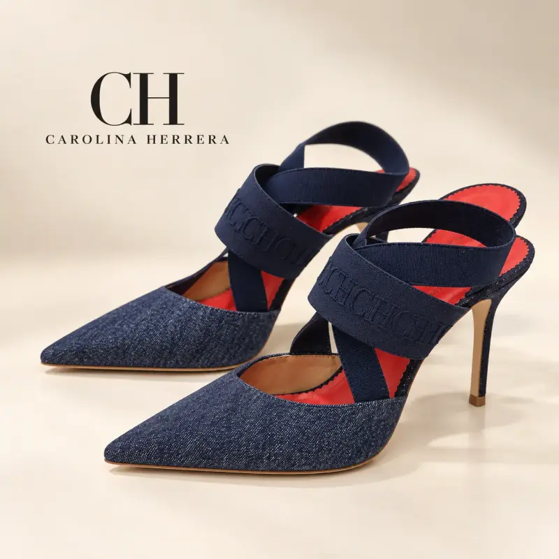 Zapatos Carolina Herrera Azul - 1