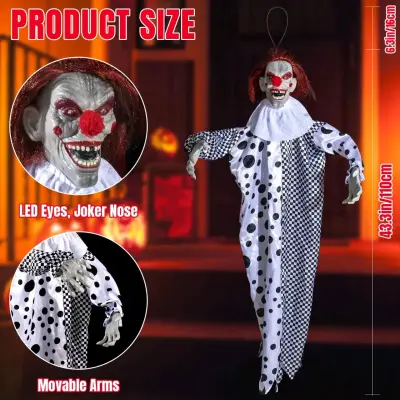 Decoración de Halloween payaso colgante animado - miniatura 3
