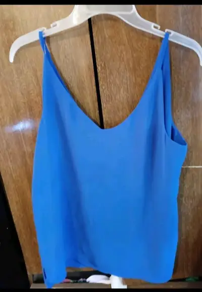 Blusa Azul Sin Mangas Marquis Talla S - miniatura 1