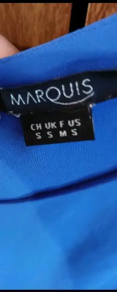 Blusa Azul Sin Mangas Marquis Talla S - 2