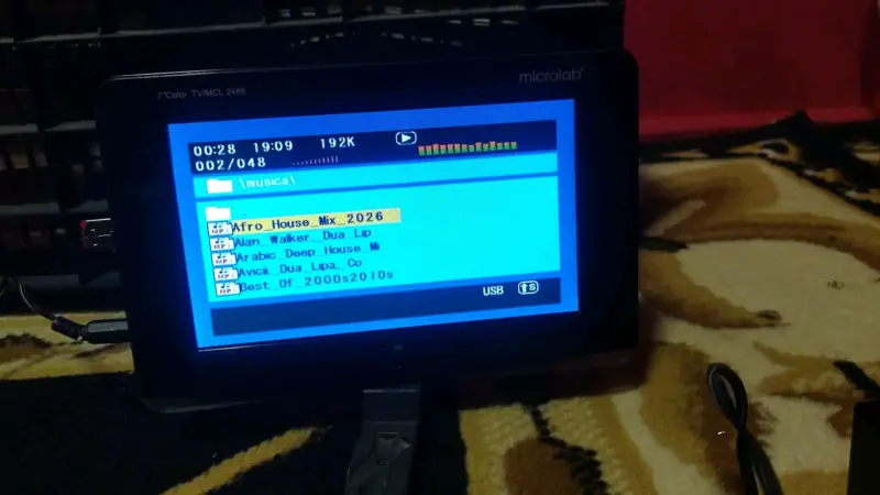 Pantalla portátil Microlab 7 pulgadas con USB
