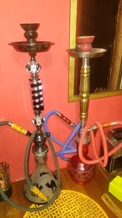 Set de dos pipas de agua decorativas - miniatura 1