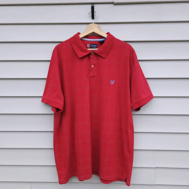 Polera Polo Roja Chaps para Hombre - 1