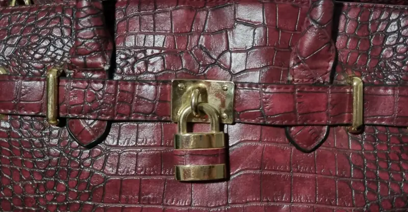 Bolso de mano burdeo - 3