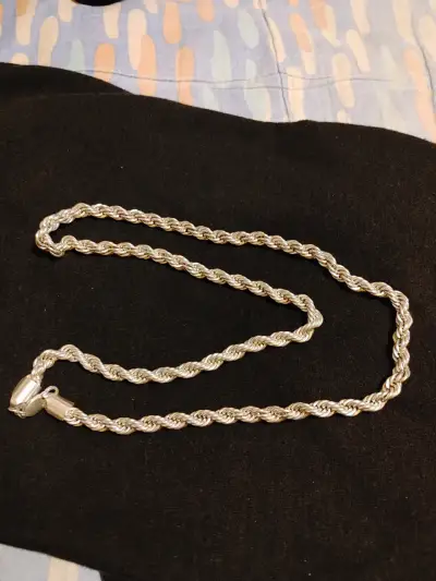 Cadena tourbillon de plata ley 925 70cm x 1cm. - miniatura 5