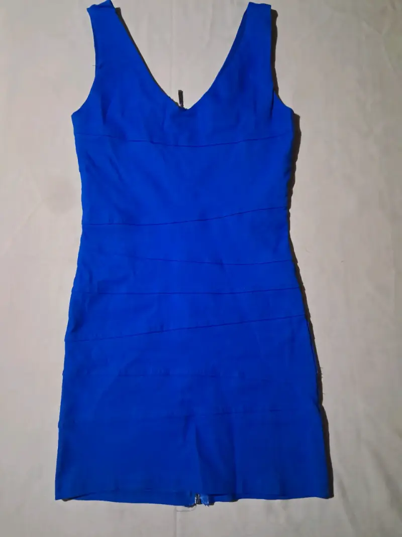 Vestido azul sin mangas talla XS - 2