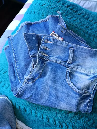 Jeans Zibel para mujer azul claro desgastado - miniatura 2