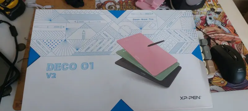 Tableta gráfica XP-Pen Deco 01 V2 con lápiz - 1
